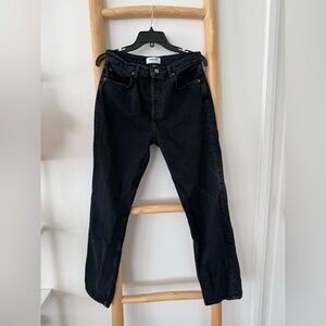 AGOLDE Harper Mid Rise Wide Straight Jeans (28)